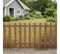 vidaXL Garden Fence Carbonized 500 x 90 cm Reed