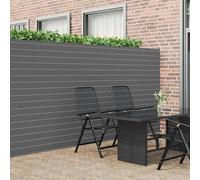vidaXL Garden Fence Double-Sided Grey 1.8x3 m PVC