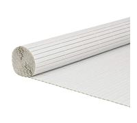 vidaXL Garden Fence Double-Sided White 1.8x5 m PVC