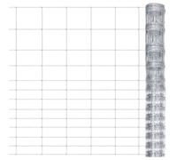 vidaXL Garden Fence Galvanised Steel 50x1,5 m Wire Mesh Wire Fence Roll Panel