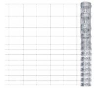 vidaXL Garden Fence Galvanised Steel 50x1.5 m Silver 02 UK HOT