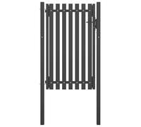 vidaXL Garden Fence Gate Steel 1x2m Anthracite Patio Barrier Border Drive Gate