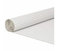 vidaxl Garden Fence/Panel - White PVC - Weather-Resistant Adjustable - 1.8x5 m