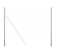 vidaXL Garden fence posts 200 cm grey powder coated, UV resistant and rust resistant. The set includes 2 posts, connection caps and 4 screws. Perfect for garden and