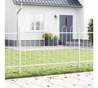 Garden Fence White 1.7 x 0.8 m Powder-coated Steel