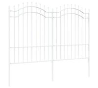 vidaXL Garden Fence White 190 cm