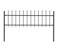 Garden Fence Spear Top Steel Outdoor Panels Barrier Border Multi Sizes vidaXL