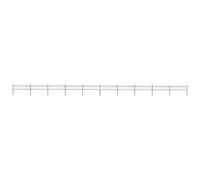 Garden Fence Spear Top Steel Outdoor Panels Barrier Border Multi Sizes vidaXL