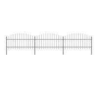 Garden Fence Spear Outdoor Panel Barrier Border Privacy Multi Sizes vidaXL