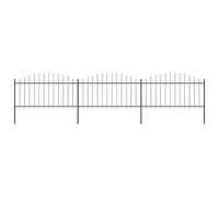 Garden Fence Spear Outdoor Panel Barrier Border Privacy Multi Sizes vidaXL