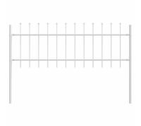 vidaXL Garden Fence WOERDEN 1.7 x 0.6 m Powder-Coated Steel White
