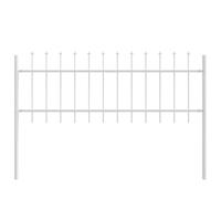 Garden Fence Powder-coated Steel Panel Outdoor Barrier Terrace Divider vidaXL