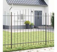 vidaXL Garden Fence Woerden Grey 170 x 165 cm Powder-Coated Steel