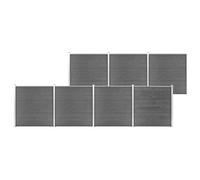 vidaXL Garden Fence WPC 1218x186 cm Grey NEW