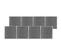 vidaXL Garden Fence WPC 1391x186 cm Grey