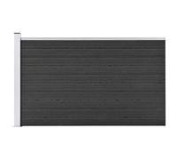 vidaXL Garden Fence WPC 175x105 cm Grey UK
