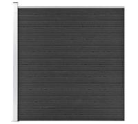 vidaXL Garden Fence WPC 175x186 cm Grey UK