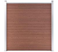 vidaXL Garden Fence WPC 180x186 cm Brown UK HOT
