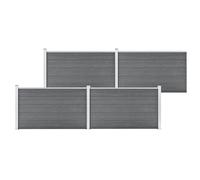 vidaXL Garden Fence WPC 699x106 cm Grey