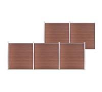 vidaXL Garden Fence WPC 872x186 cm Brown