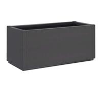 vidaXL Garden Planter, Planter Pot for Patio Balcony Terrace, Flower Pot for Herb Plant, Outdoor Planter Box, Flower Box, Dark Grey PP