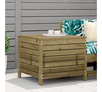 vidaXL Garden Footstool Outdoor Ottoman Garden Footrest Impregnated Wood Pine