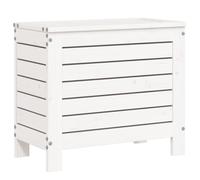 vidaXL Garden Footstool Outdoor Ottoman Garden Footrest White Solid Wood Pine