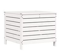 vidaXL Garden Footstool Outdoor Ottoman Garden Footrest White Solid Wood Pine