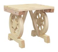 vidaXL Garden Footstool Outdoor Ottoman Garden Stool Footrest Solid Wood Fir
