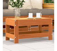 vidaXL Garden Footstool Outdoor Ottoman Footrest Wax Brown Solid Wood Pine