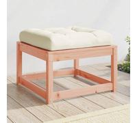 vidaXL Garden Footstool with Cushions Ottoman Footrest Solid Wood Douglas