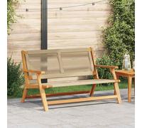 vidaXL Garden Furniture Beige 78 x 122 x 73cm Solid Acacia wood