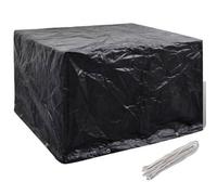vidaXL Garden Furniture Cover with 8 Aluminium Eyelets and Rope Fastening - 135 x 90 cm, Water-Resistant and UV-Protected, Ideal for Rattan Sets, Tables, and Benches