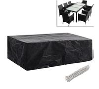 vidaXL Garden Furniture Cover Poly Rattan 10 Eyelets 300x140cm Patio Protector