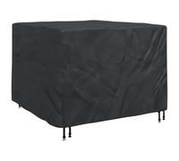 vidaXL Garden Furniture Cover Black Waterproof UV Resistant 210D Fabric Smooth Rectangular 125x74cm Modern Design Perfect Protection for Garden Patio No Assembly Required
