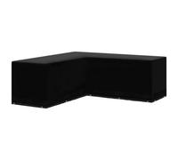 vidaXL Black Garden Furniture Cover - Durable Polyethylene Material, Tear-, UV and Water- - Perfect for Rattan Sets, Benches, Tables, 250x90x90 cm