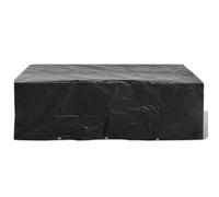 vidaXL Garden Furniture Cover Poly Rattan 300x140cm, 10 Eyelets, UV & Water-Resistant Black Protector (41642)