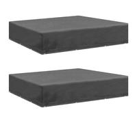vidaXL 2x Garden Furniture Covers 12 Eyelets Outdoor Patio Furniture Cover Set