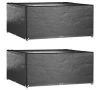 Garden Furniture Covers 2 pcs 16 Eyelets 300x300x75 cm Square