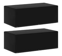 vidaXL Garden Furniture Covers 2 pcs 6 Eyelets for Gas BBQs 170x90x60 cm