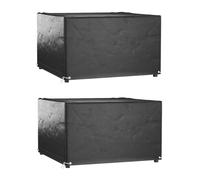 vidaXL Garden Furniture Covers 2 pcs 8 Eyelets 125x125x75 cm Square