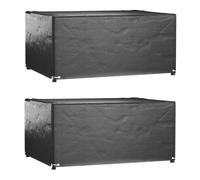 vidaXL Garden Furniture Covers 2 pcs 8 Eyelets 180x135x80 cm Rectangular