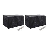 vidaXL Garden Furniture Covers 2 pcs 8 Eyelets 180x70x90 cm UK HOT