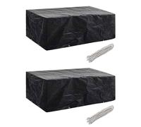 vidaXL Garden Furniture Covers 2 pcs 8 Eyelets 200x160x70 cm UK HOT