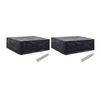 vidaXL Garden Furniture Covers 2 pcs 8 Eyelets 250x210x90 cm