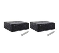 vidaXL Garden Furniture Covers 2 pcs 8 Eyelets 250x210x90 cm NEW