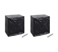 vidaXL Garden Furniture Covers 2pcs Tabletennis Table 160x55x182 cm, Black