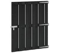 vidaXL Garden Gate 100 x 112 cm WPC and Aluminium Black