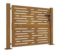 vidaXL Garden Gate 100x100 cm Corten Steel Square Design