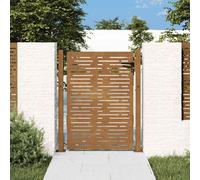 vidaXL Garden Gate 100x125 cm Corten Steel Square Design